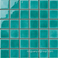 Classic green color 6mm swimming pool mosaic
